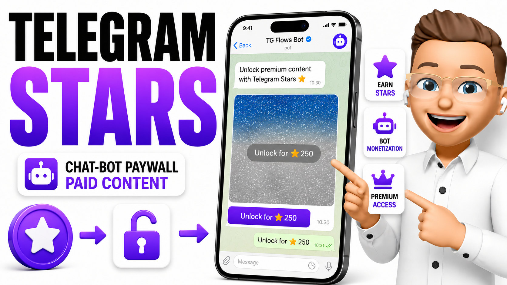 Cómo vender contenido premium en tu chatbot de Telegram con Telegram Stars